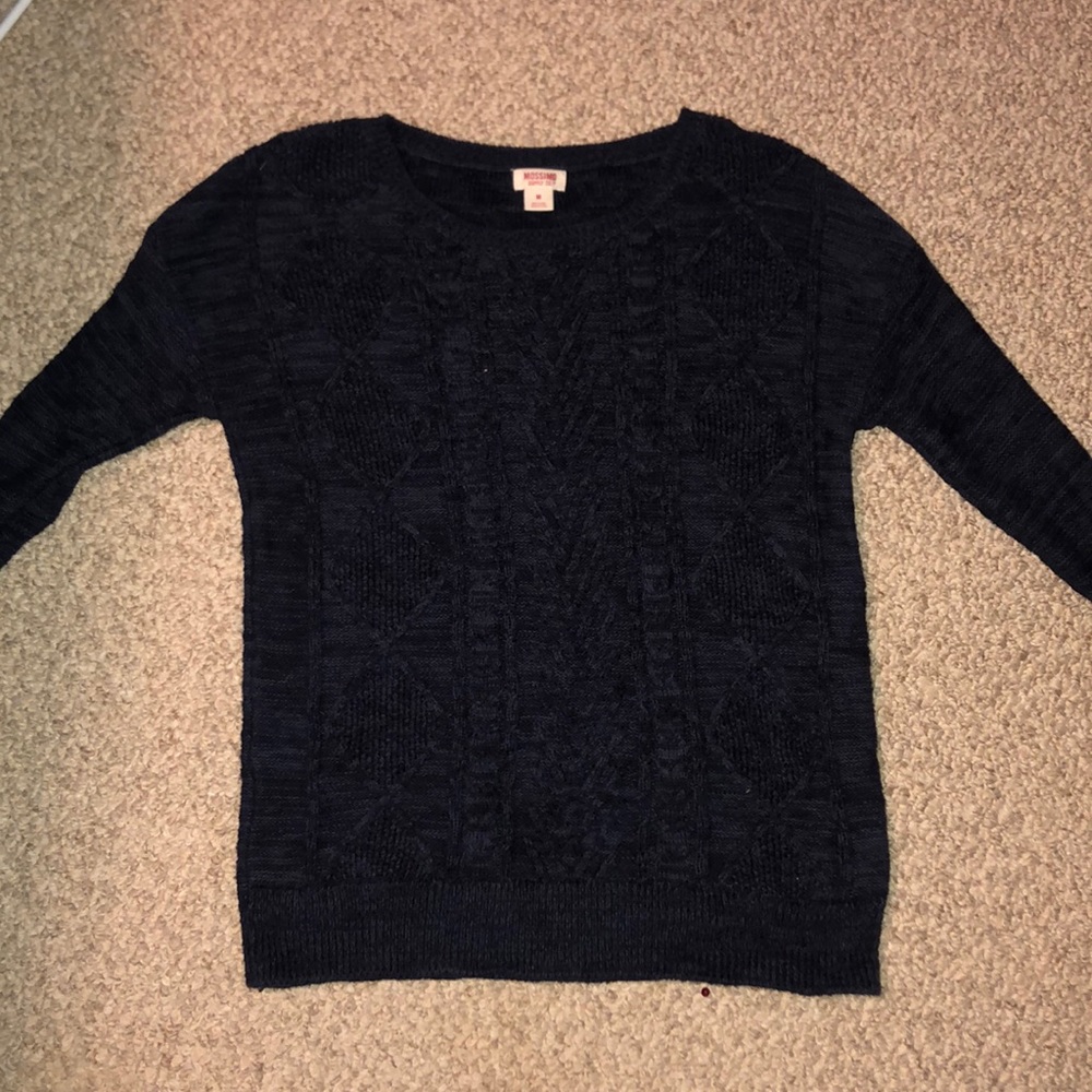 Cable knit sweater